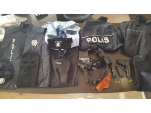 Erzurum'da polis kıyafetiyle dolandırıcılık iddiası