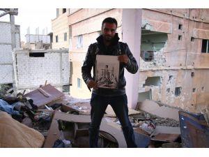 Suriyeli ressam savaşa sanatıyla direniyor