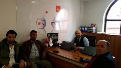 Koçcu konuklarını ağırladı