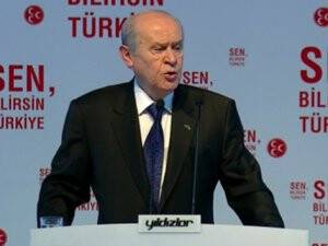 Bahçeli ismini taşıyan köprünün temelini attı