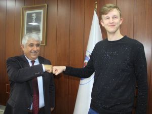 Erasmus öğrencilerinden Başkan Şimşek'e ziyaret