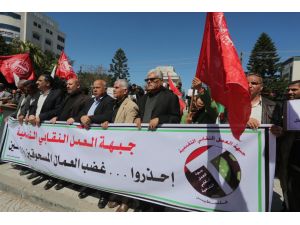 Gazze'de işsizliğe karşı protesto