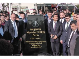 Silivri'de Başbuğ Alparslan Türkeş Parkı ve hatıra anıtı açıldı