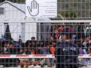 Midilli'deki göçmen kampında açlık grevi