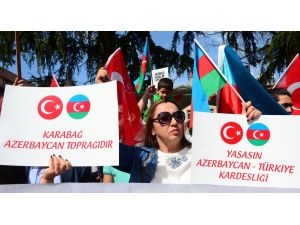 Trabzon'da Ermenistan'ı protesto