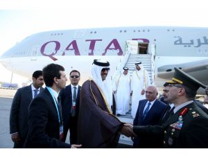 Katar Emiri Al Sani İstanbul'a geldi
