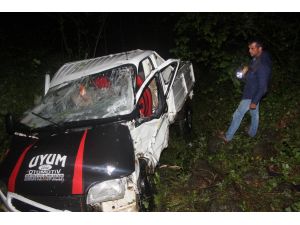 Samsun'da kamyonet uçuruma yuvarlandı: 1 ölü, 2 yaralı