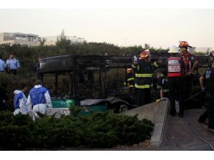 Kudüs'te otobüste meydana gelen patlama
