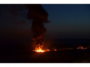 Şanlıurfa'da petrol boru hattında yangın