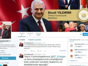 Başbakan Yıldırım'dan ilk tweet
