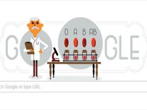Google'dan Karl Landsteiner için doodle