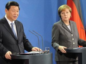 Çin Devlet Başkanı Şi, Merkel ile görüştü