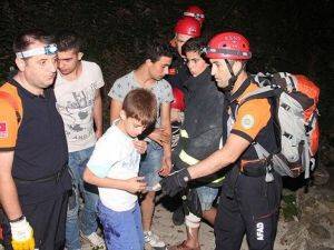 Uludağ eteklerinde kaybolan çocuklar kurtarıldı