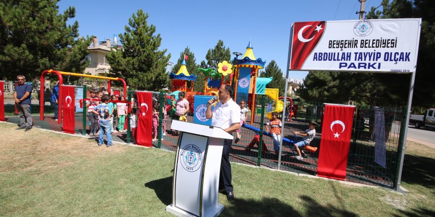 Beyşehir’de 15 Temmuz şehidinin isminin verildiği park açıldı