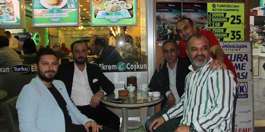 Hasan Kulaksız, Mustafa Küçüksöker ve Konyasporlular Ekrem Coşkun Döner’deler