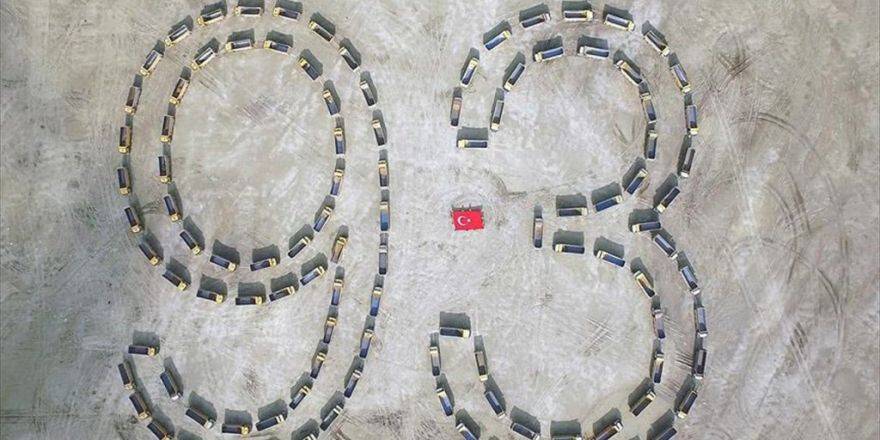 'Yeni Havalimanı'nda Cumhuriyet Bayramına Özel Koreografi