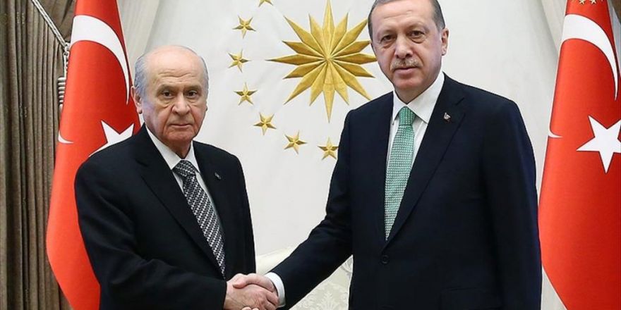 Cumhurbaşkanı Erdoğan Mhp Genel Başkanı Bahçeli'yi Kabul Etti