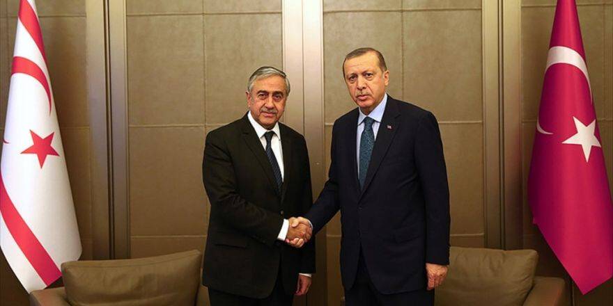 Cumhurbaşkanı Erdoğan Kktc Cumhurbaşkanı Akıncı İle Bir Araya Geldi