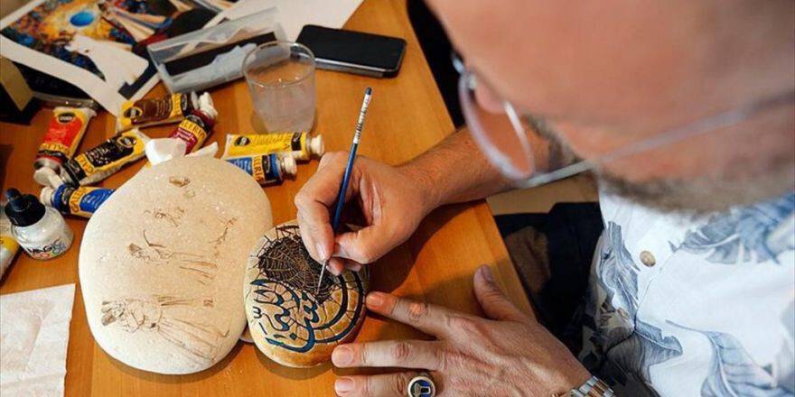 Lübnanlı Ressam Osmanlı Geleneği Ve Sufiliği Taşa Nakşediyor