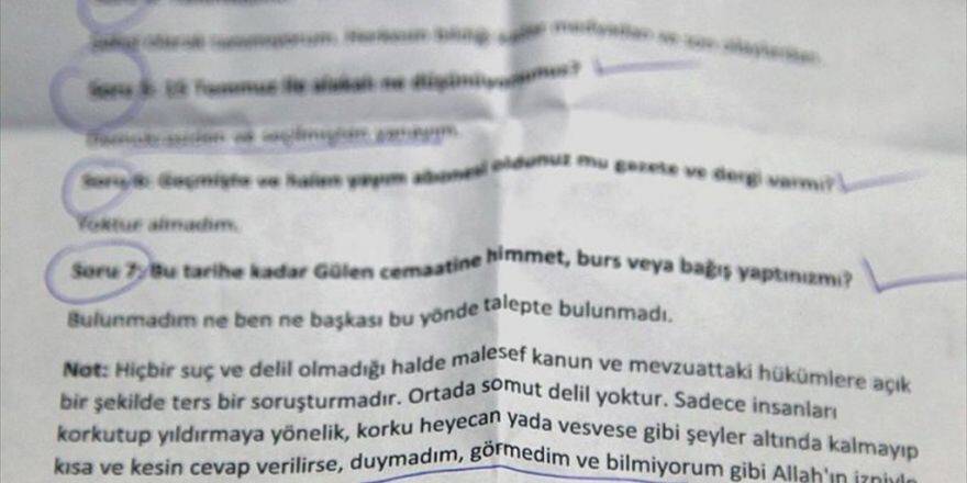 Fetö'den Üyelerine 'Duymadım, Görmedim, Bilmiyorum' Talimatı