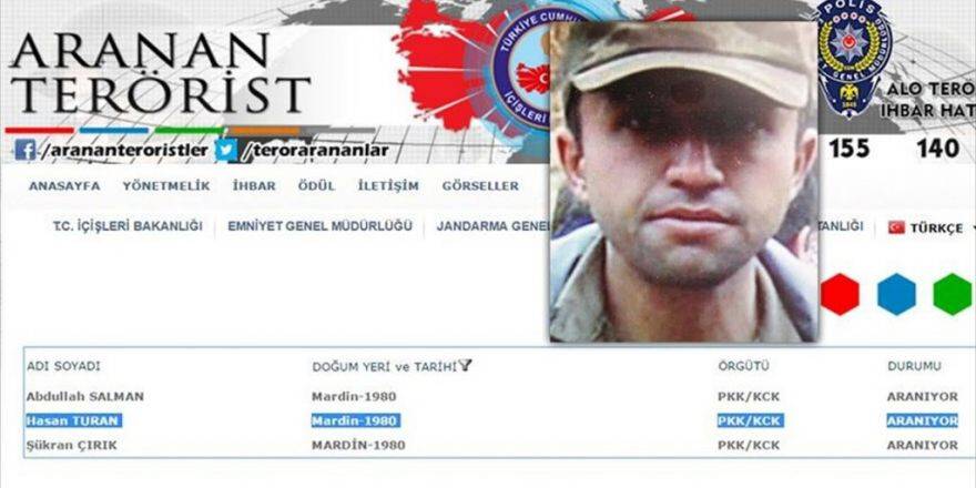 Aranan Teröristler Listesinde 'Gri' Kategoride Yer Alan Hasan Turan Etkisiz Hale Getirildi