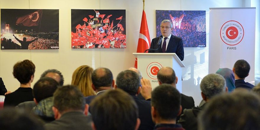 '15 Temmuz Milli İradenin Yükselişi' Sergisi Paris'te Açıldı