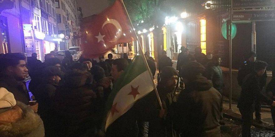 İran Başkonsolosluğu Önünde Halep Protestosu