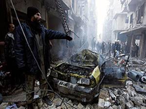 Halep'te ''Varil Bombalı'' Saldırı