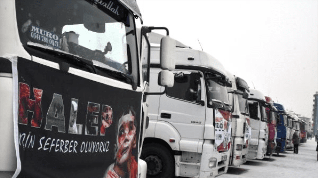 Konya'dan Halep'e yardım