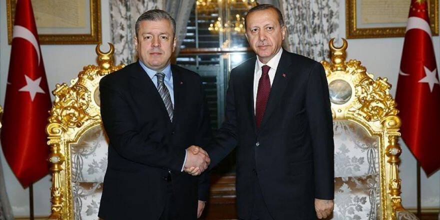 Cumhurbaşkanı Erdoğan, Gürcistan Başbakanı Kvirikaşvili'yi Kabul Etti