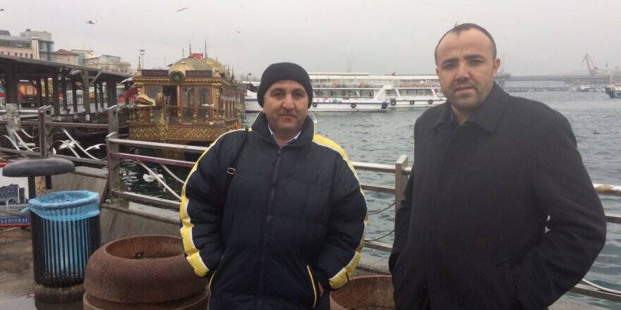 Hüseyin Altay ve Murat Dönmez’in deniz pozu