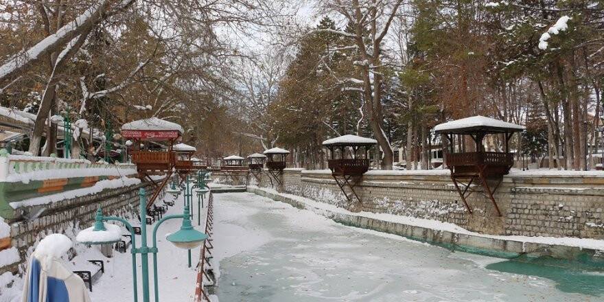 Meram Bağları’nda kış güzelliği