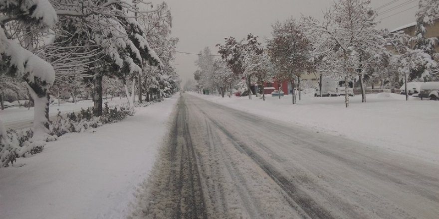 Konya'ya kar ile sis uyarısı