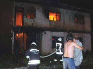 Fethiye'de Ev Yangını