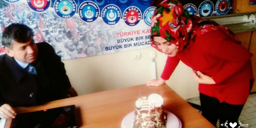 Ayşe Nevra’ya yöneticilerden yaş günü sürprizi