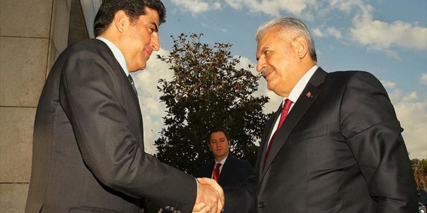 Başbakan Yıldırım, Ikby Başbakanı Barzani İle Bir Araya Geldi