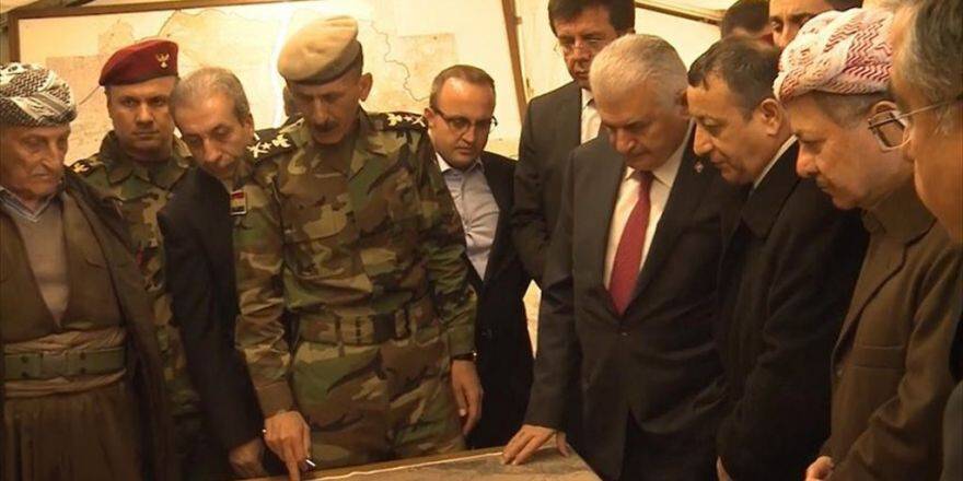 Başbakan Yıldırım Erbil'deki Peşmerge Cephesini Ziyaret Etti