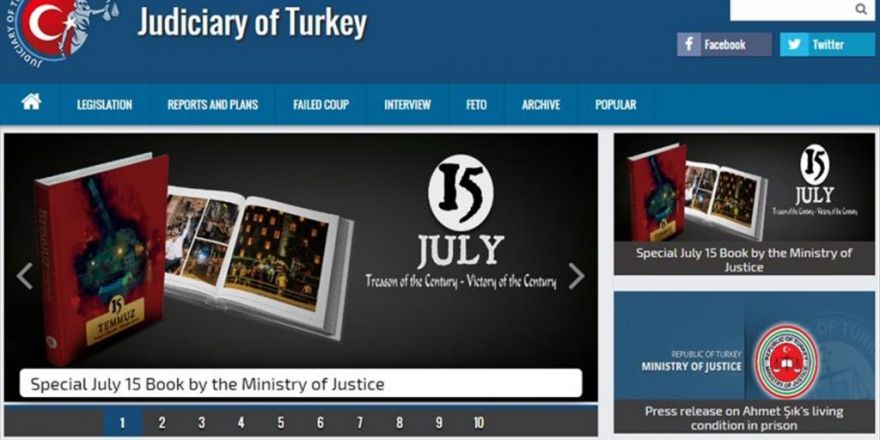 Adalet Bakanlığı 'Yargı'yı İngilizce Sitede Anlatıyor