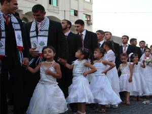 Gazze'de Toplu Nikah Töreni