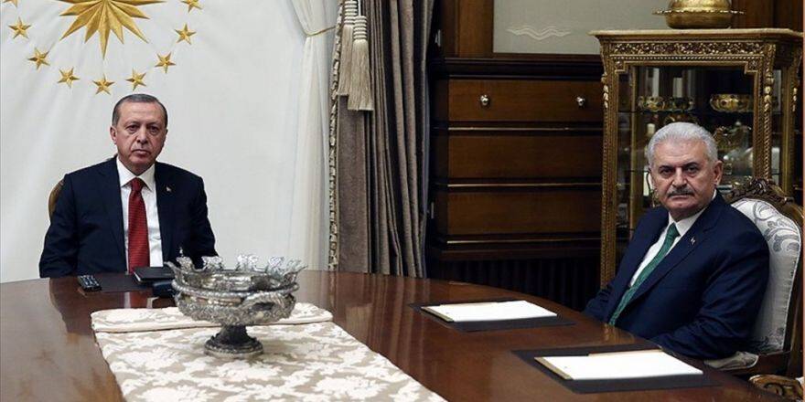 Cumhurbaşkanı Erdoğan Başbakan Yıldırım'ı Kabul Etti