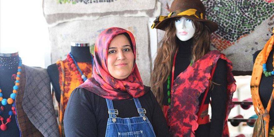 Harranlı Kadın Girişimcinin Keçe Ürünleri Yurt Dışından İlgi Görüyor
