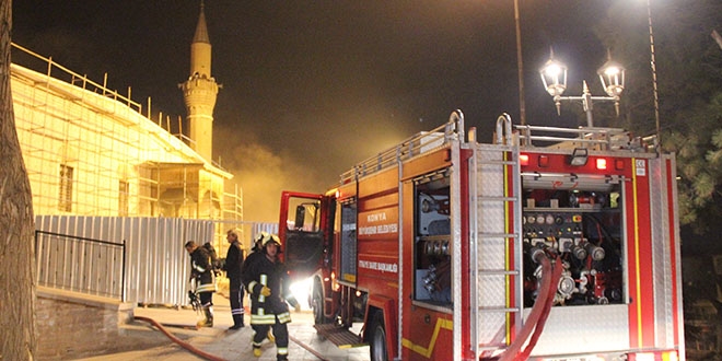 Konya'da Cami Yangını