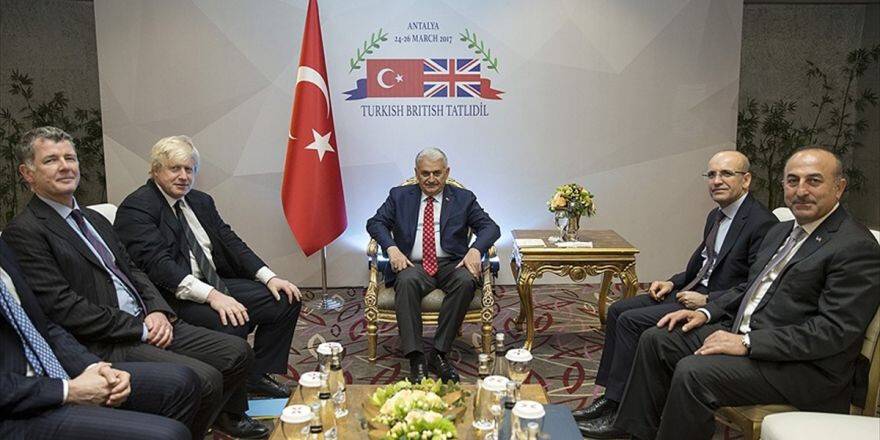 Başbakan Yıldırım'ın İngiltere Dışişleri Bakanı Johnson İle Görüştü
