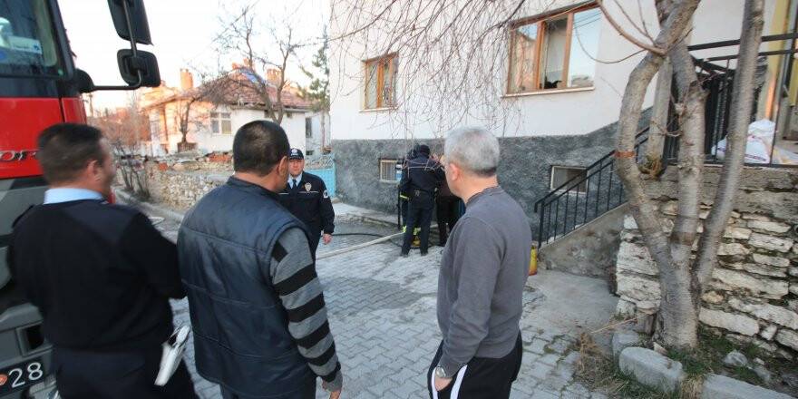 Beyşehir'de yangın