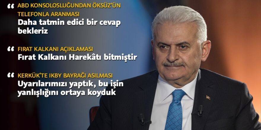 Başbakan Yıldırım: Fırat Kalkanı Harekatı Bitmiştir