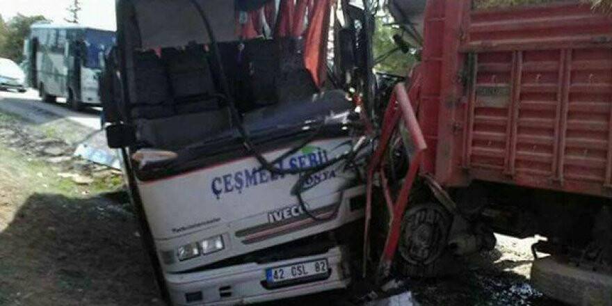 Konya'da feci kaza: 1 ölü, 5 yaralı
