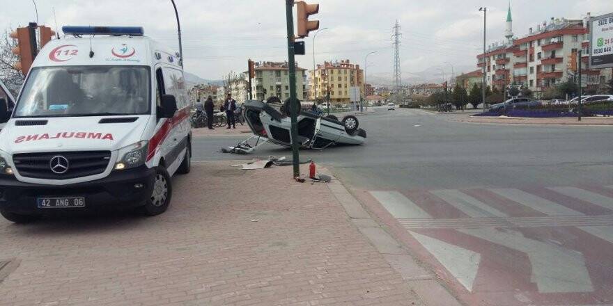 Beyşehir çevre yolunda feci kaza