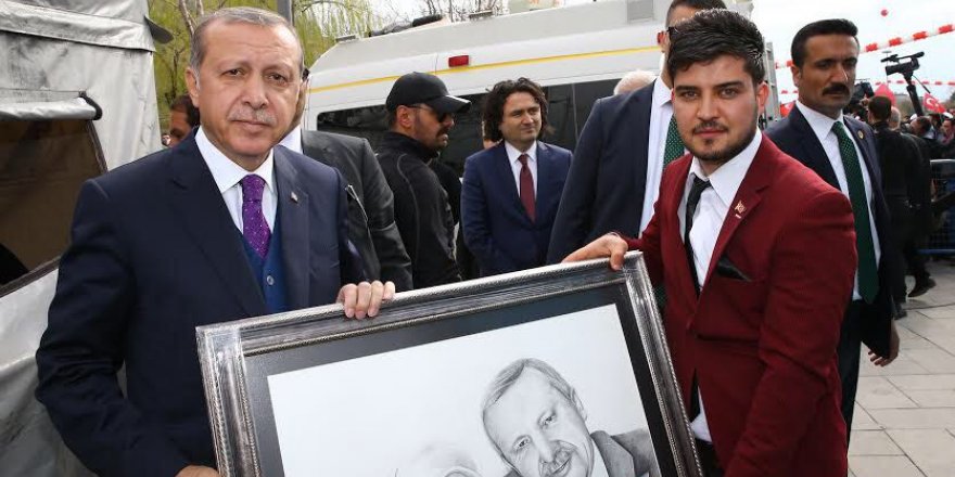 Cumhurbaşkanı Erdoğan’a Emre Güneysu’dan tablo