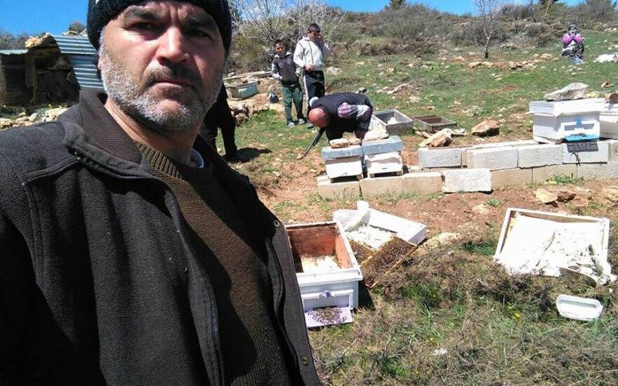 Bozkır’da arı kovanlarına ayı saldırısı