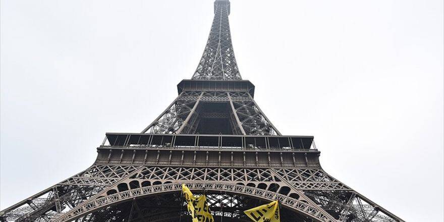 Greenpeace'den Eyfel Kulesi'nde Eylem